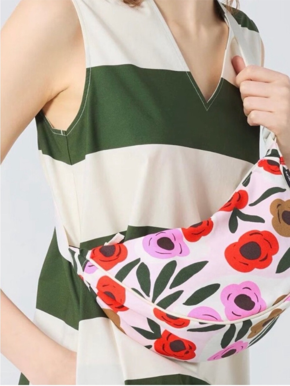 ISO—>MARIMEKKO Floral Canvas Crescent Crossbody Bag!!!!